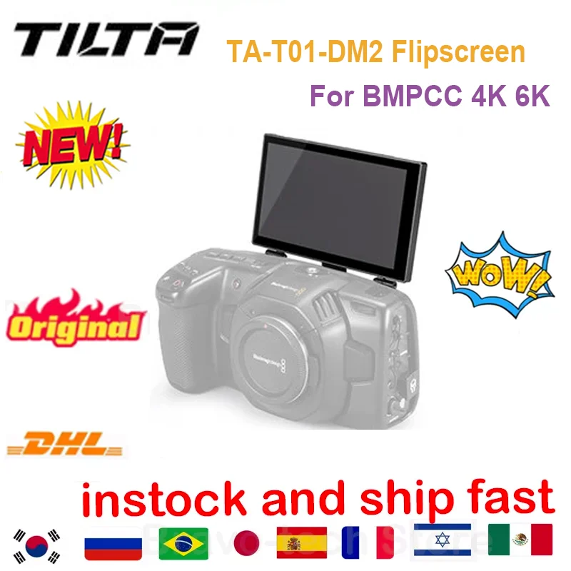 INSTOCK TILTA TA-T01-DM2 Flipscreen for BMPCC 4K 6K flip screen M.2 SSD Modification Kit Tiltaing GROUNDBREAKING Flip Up Screen |