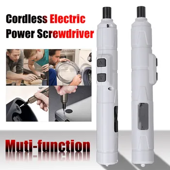 

NEW Mini Electrical Screwdriver power tools 3.6V Rechargeable Multifucntion Cordless Power Drill with 7pcs bits kits Cable Set