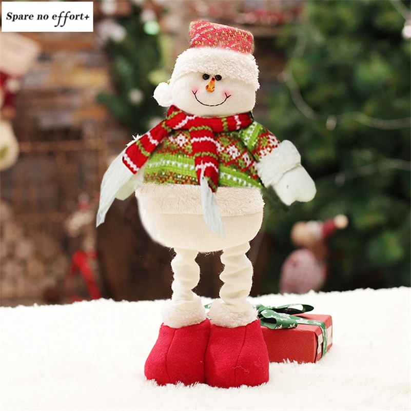 47 см Санта Клаус Снеговик Рождественские куклы рождественские украшения для дома мультфильм adornos de navidad год