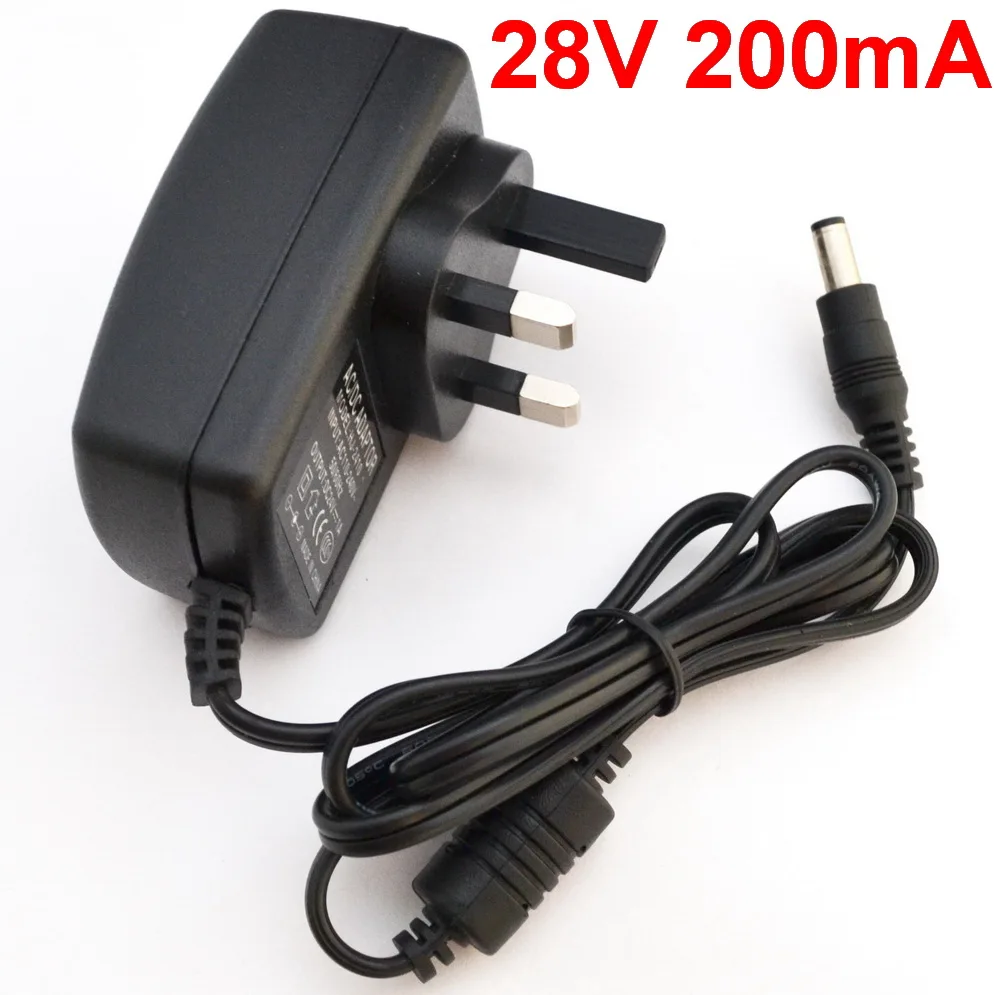 28V 200mA 1pcs AC100V-240V Converter Switching power adapter DC 28V 200mA 300mA 400mA 500mA 600mA 700mA 800mA Supply DC 5.5mm x 2.1-2.5mm - Цвет: 28V 200mA