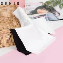 SEMIR леггинсы женские черные тонкие брюки анти-освещение кружева три точки страховые брюки стрейч