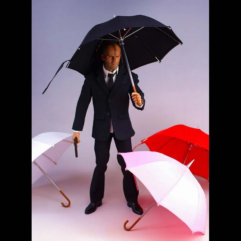 Wholesale Dropshipping 1/6 Scale Action Figure Accessory Bumbershoot Umbrella Model For 12 Inch Doll Toys Gift Dollhouse Parts carnage toys