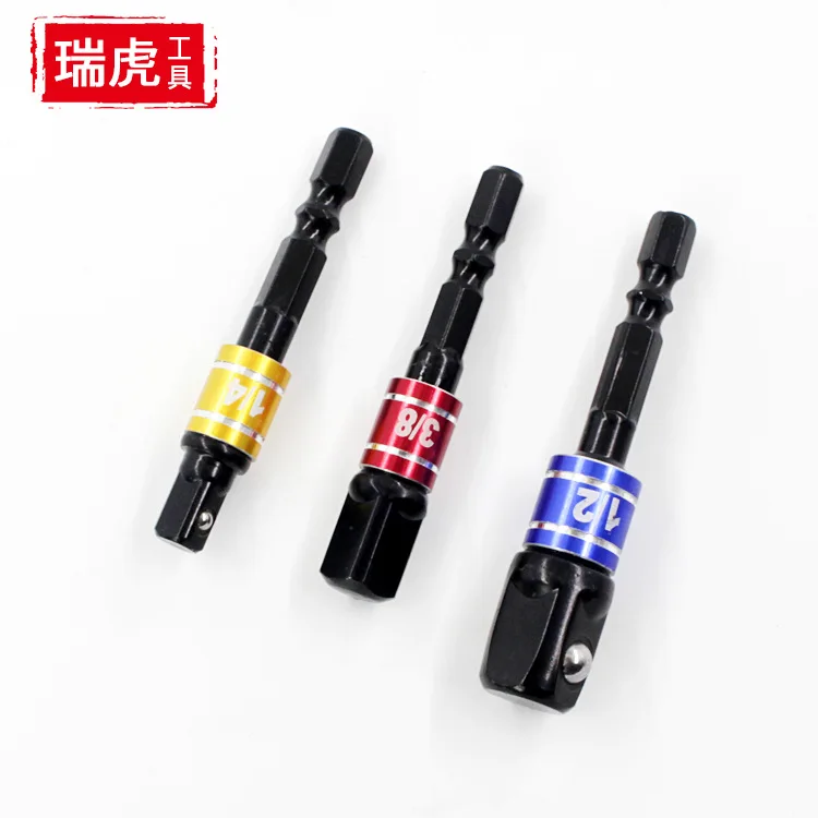 

Hexagonal Shank Go Square Head Socket Extension 3 Pieces Wind Approved Conversion 1/4 3/8 1/2 Electric Screw Driver Multi-functi