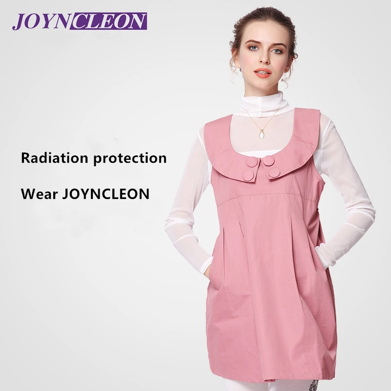 

JOYNCLEON Genuine radiation protection simple and atmospheric style dress EMF shielding metal fiber maternity clothes