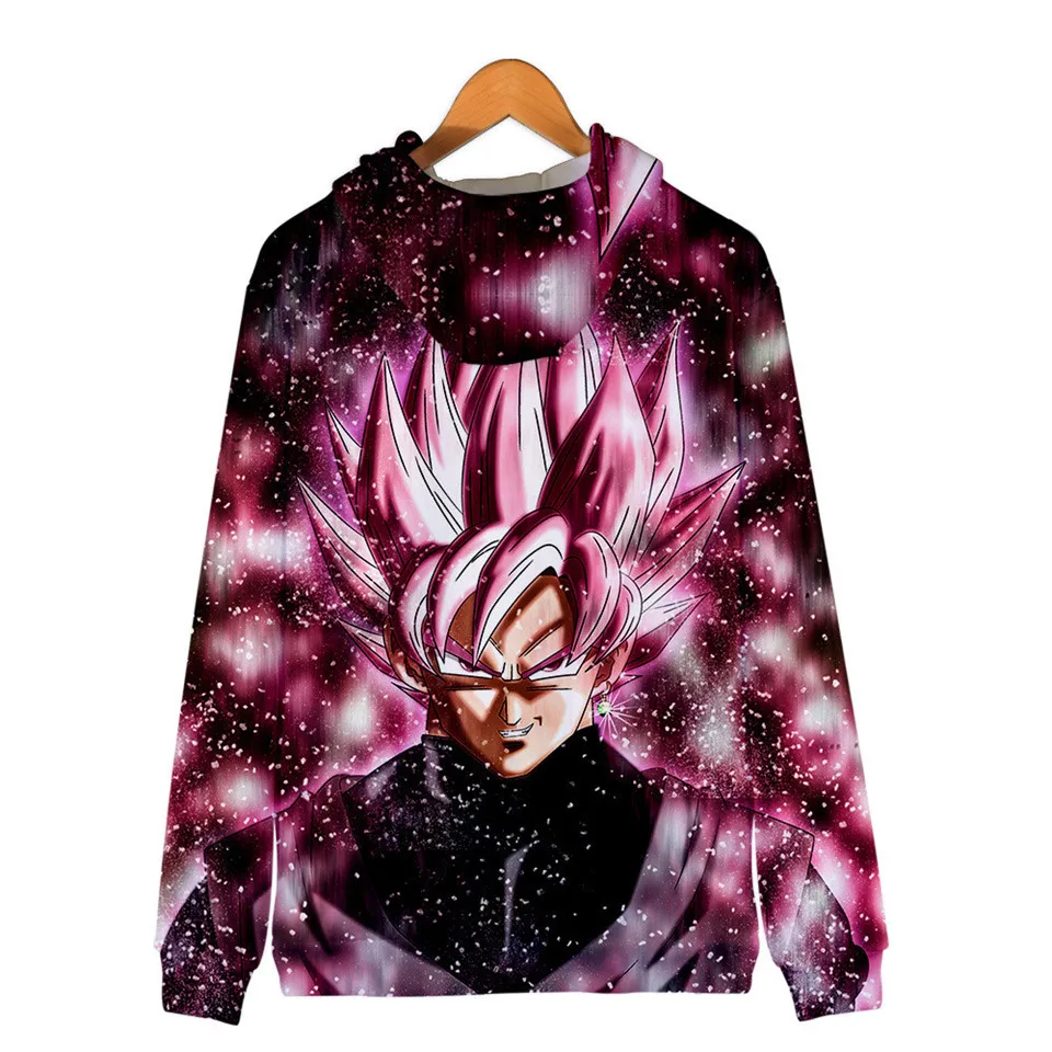 4 To 16 Years Kids Zipper Hoodie Goku 