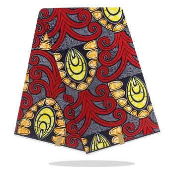 

Nigerian Wax Prints Fabric 100%Cotton Fabric Veritable High Quality For Sewing Ankara African Wax Print Fabrics 6 Yards SP17-99