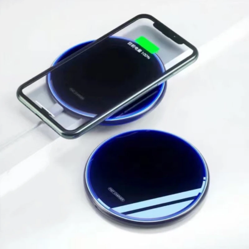 15W Qi Wireless Charger For iPhone 13 13Pro MAX 12 13 mini Induction Fast Magnetic Wireless Charging Dock Pad For Samsung Xiaomi