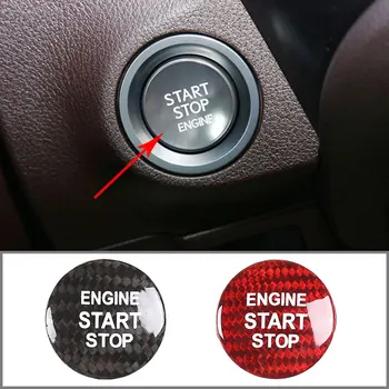 

For Lexus/Toyota One-Key Start Button Patch Real Carbon Fiber Car Interior Modification Parts