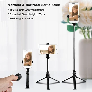 

Flexible Selfie Stick Wireless Bluetooth 360 Camera for Mobile Holder Selfie Ripod with Remote Control Live Broadcast Camera