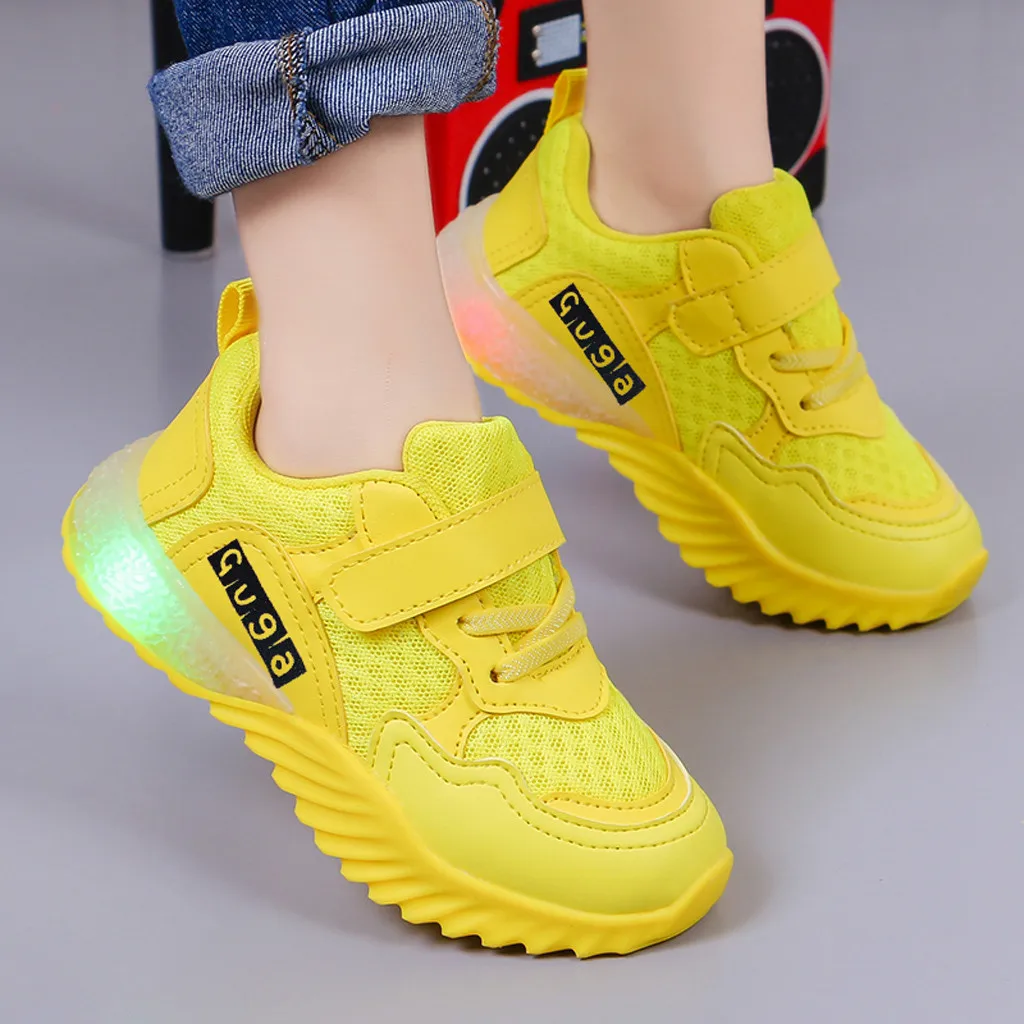 New Fashion Children's Neutral Lightweight Sports Shoes Casual LED Light Shoes kids shoes girls shoes toddle girls boots