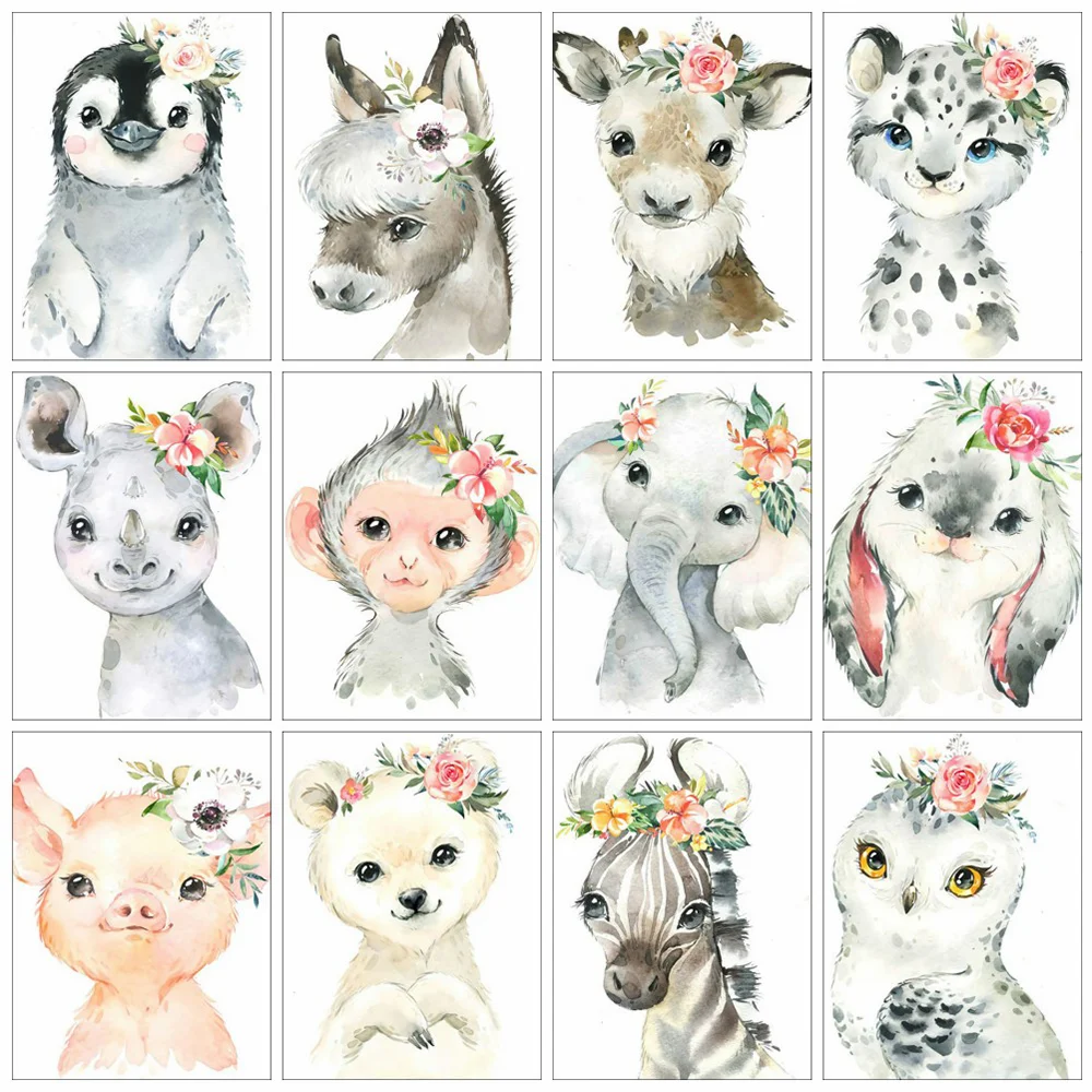 Embroidery Flower Painting Mosaic Diamond-Art Animal Home-Decoration Owl Full-Square