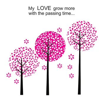 

Vinyl art wall decal removable home decor cherry tree pattern easy to paste