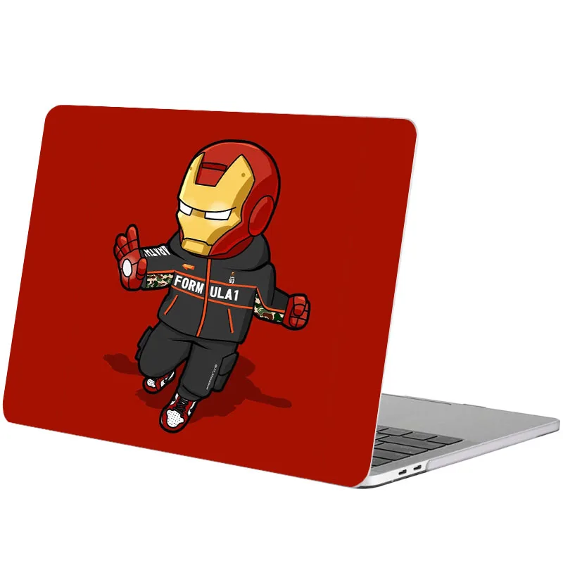 Наклейка для ноутбука с мультяшным принтом Железного человека стикер Macbook Pro 16