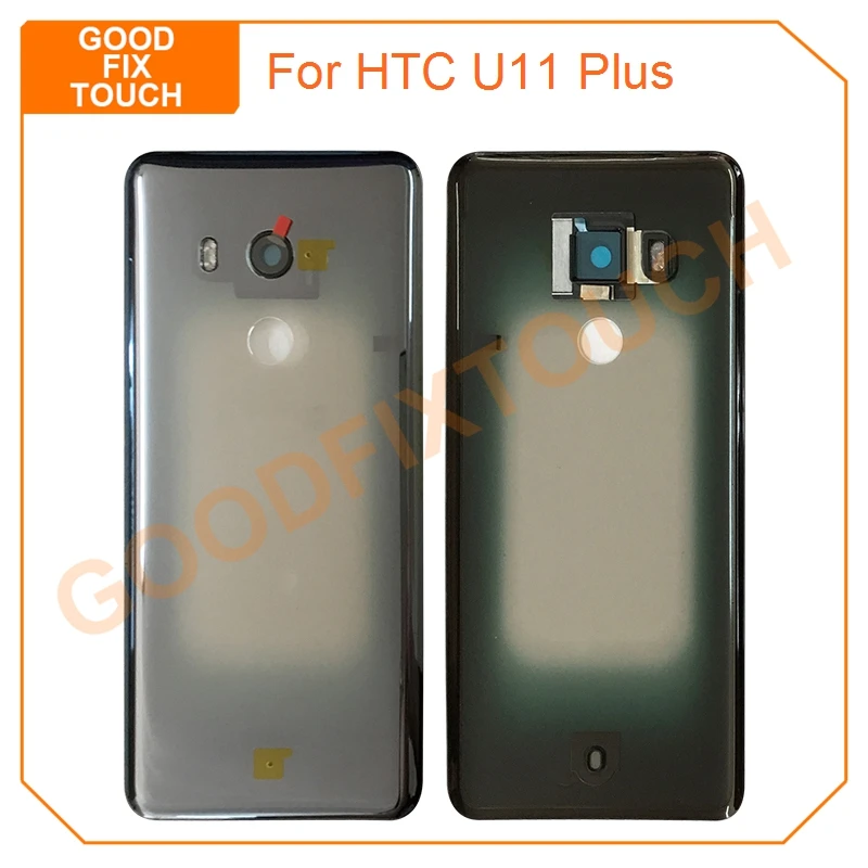

10 шт. оригинальная задняя крышка для HTC U11 Plus U11 + U11Plus Крышка батарейного отсека чехол с объективом камеры стеклянный задний корпус