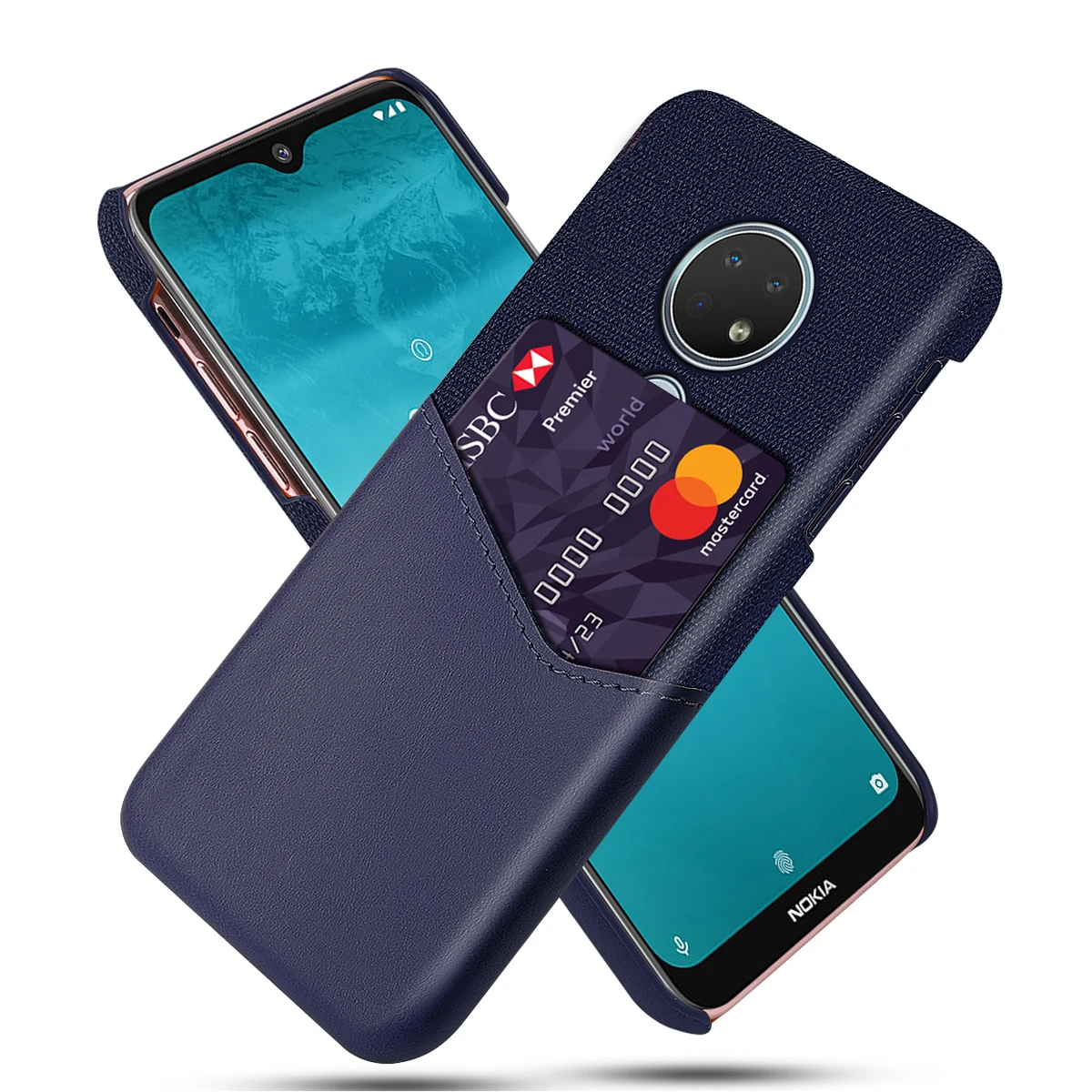 

For Nokia 6.2 Nokia 7.2 Case Ultra Slim Hard PC Anti-scratch Protective Back Wallet Card Slot Cover for Nokia 7.2 Case Shell
