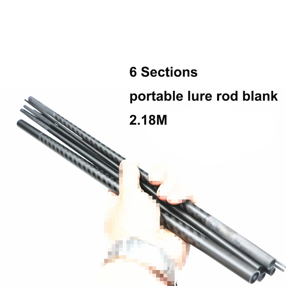 Rod Blank DIY 2.18M Xrays Wrapping Carbon Fiber Portable Rod Blank 6 Sections Fishing Fishing Building