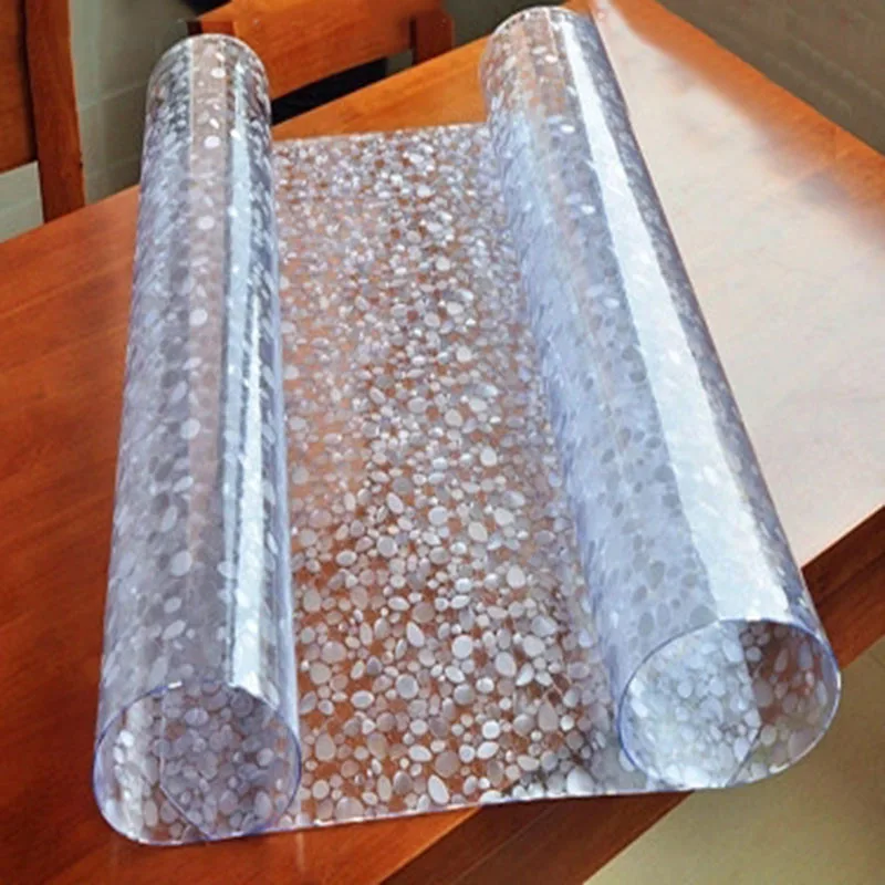  Soft PVCTBZB Glass Tablecloth Thickened 1.5mm Waterproof and Oilproof Plastic Transparent Tableclot