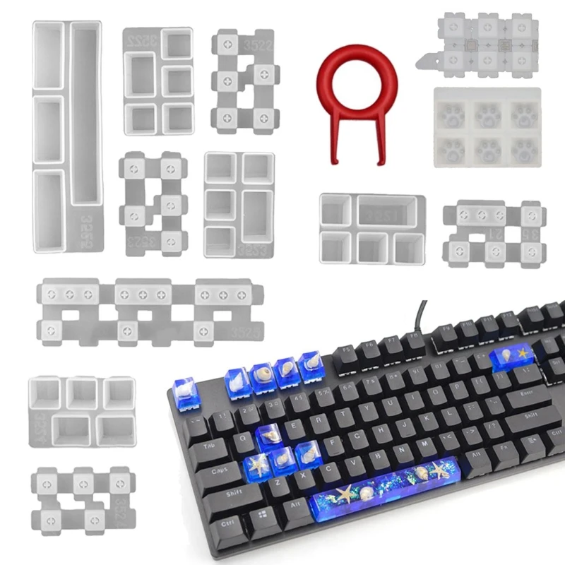 Совместимость с Cherry MX Механическая игровая клавиатура эпоксидная смола форма