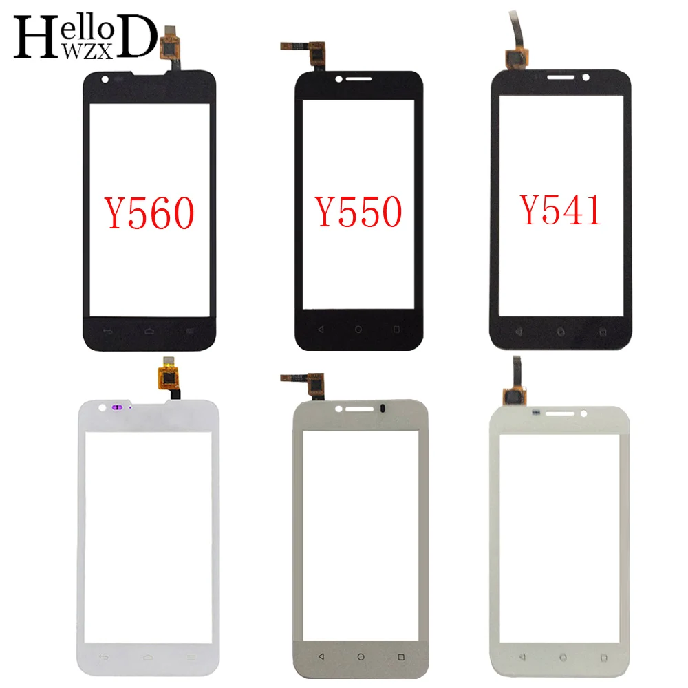 

Touch Screen For HuaWei Y541 Y550 Y560 Lens Sensor Digitizer Panel Front Glass TouchScreen Mobile 3M Glue