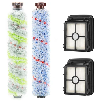 

Multi Surface Pet Brush Roll and 1868 Crosswave Brush Roll with 2 Pack 1866 Vacuum Filter Compatible with Bissell Crosswave Pet