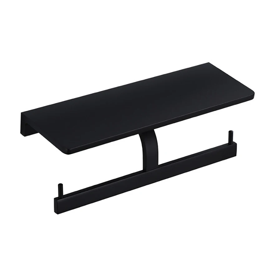 

Двойной держатель для туалетной бумаги, одинарный держатель для салфеток с полкой, настенный дозатор для туалетной бумаги в ванную комнату и хранилище для телефона