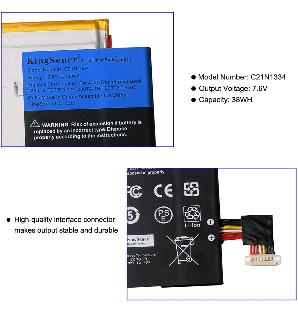 Kingsener C21N1334 Аккумулятор для ноутбука ASUS Transformer Book T200TA T200T T200 1A 1K 200TA C1 BL планшетный ПК