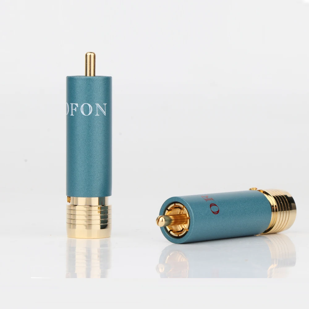 Латунный Позолоченный разъем RCA ортофон штепсельная Вилка для соединения аудио