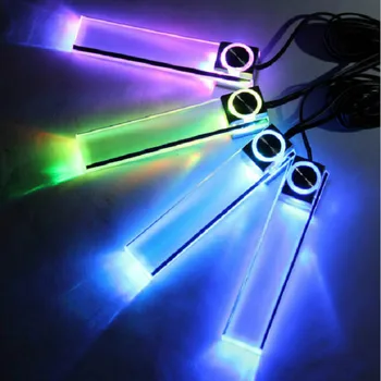 

Automotive LED Atmosphere Light Indoor Foot lamp Interior Decoration Lights Cigarette lighter plug Ambient Lamp ZY-615