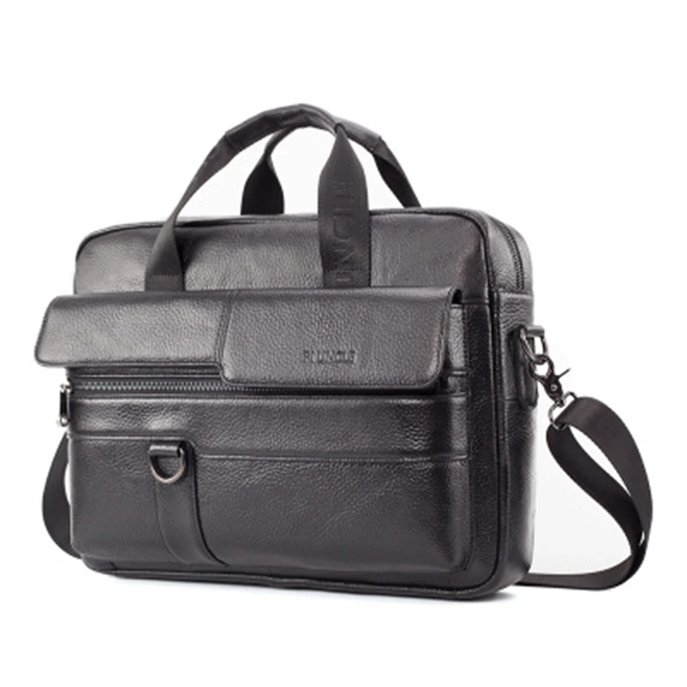 Мужская сумка из натуральной кожи, деловой портфель, модные брендовые кожаные сумки для ноутбука, мужские сумки на плечо для компьютера, кожаный портфель s