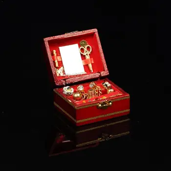 

Dongzhur Microfood Play Scene Model Accessories Mini Vintage Doll B145 Box 1:12 House Accessories Jewellery Y1U0