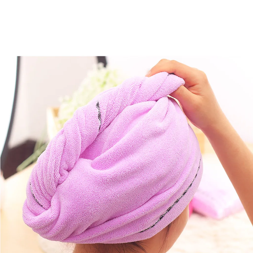 Быстросохнущее полотенце для волос, быстросохнущая шапка для волос, обернутое полотенце, шапочка для купания, 4 цвета, плотное полотенце из микрофибры для ванной