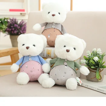 

New Kawaii Bear Plush Pendant Toy Soft Cartoon Animal Teddy Stuffed Doll Window Sucker Decor Girls Kids Birthday Gift