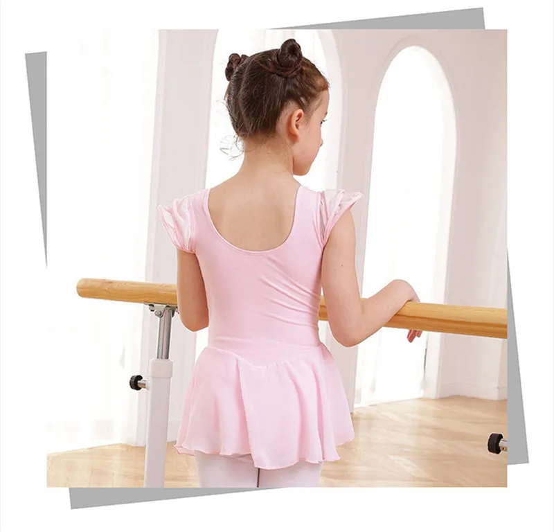 ; Модное детское шифоновое балетное трико с сетчатыми рукавами из ...