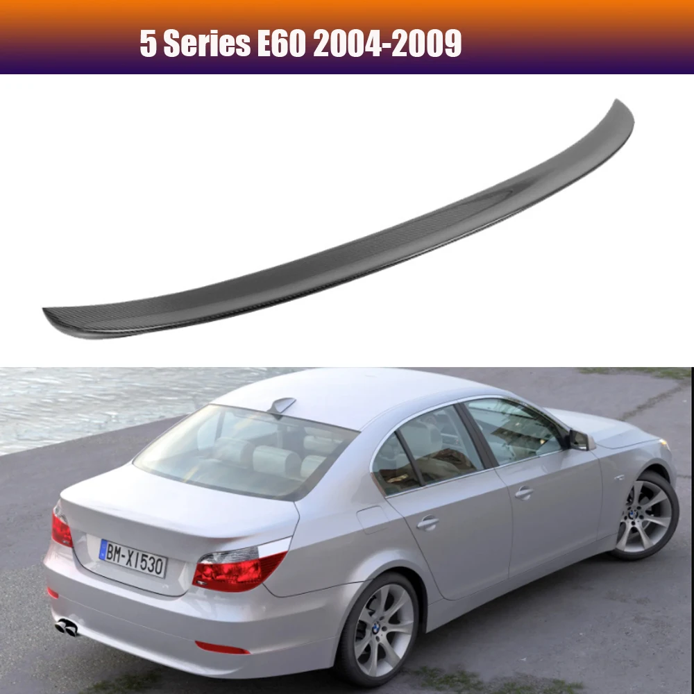 

AC Style Carbon Fiber Car Spoiler For BMW E60 5 Series Sedan 2004-2009 Trunk Wing Spoilers