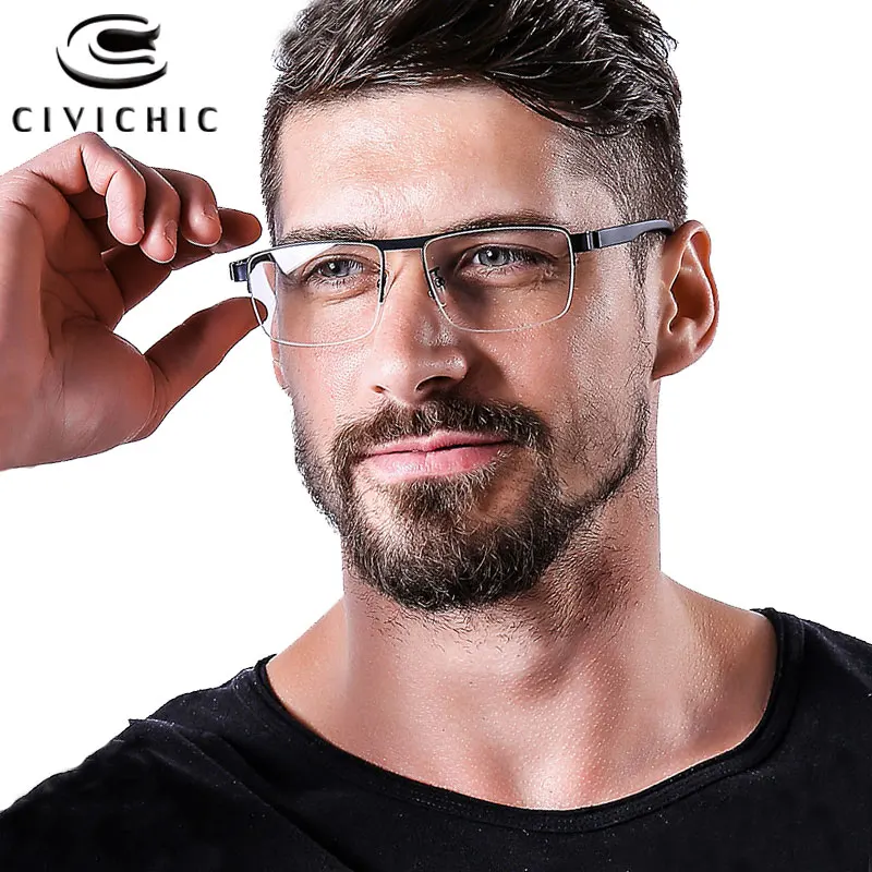 

Chic TR90 Myopia Optical Eyeglasses Frame Brand Designer Oculos De Grau Clear Gafas De Trabajo Hombre Business Men Glasses COG93