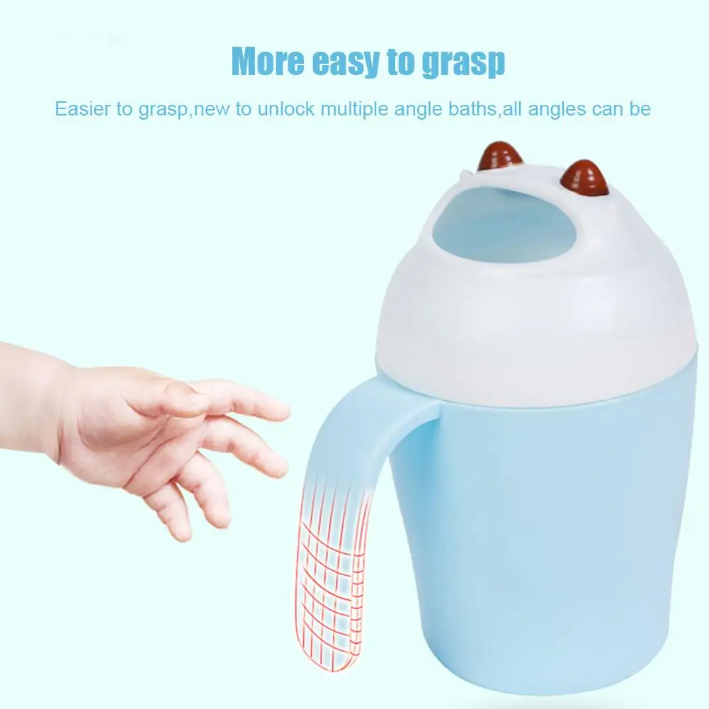 

Baby Shampoo Sprinkler Cow Shampoo Cup Baby Children Shower Shampoo Cup Baby Bath Spoon Water Scoop