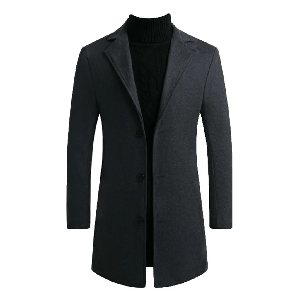 Black JAYCOSIN новые зимние куртки, ветровка, пальто для мужчин, осень зима, теплая верхняя одежда, брендовые тонкие мужские пальто, повседневные куртки, Мужское пальто - Цвет: Black