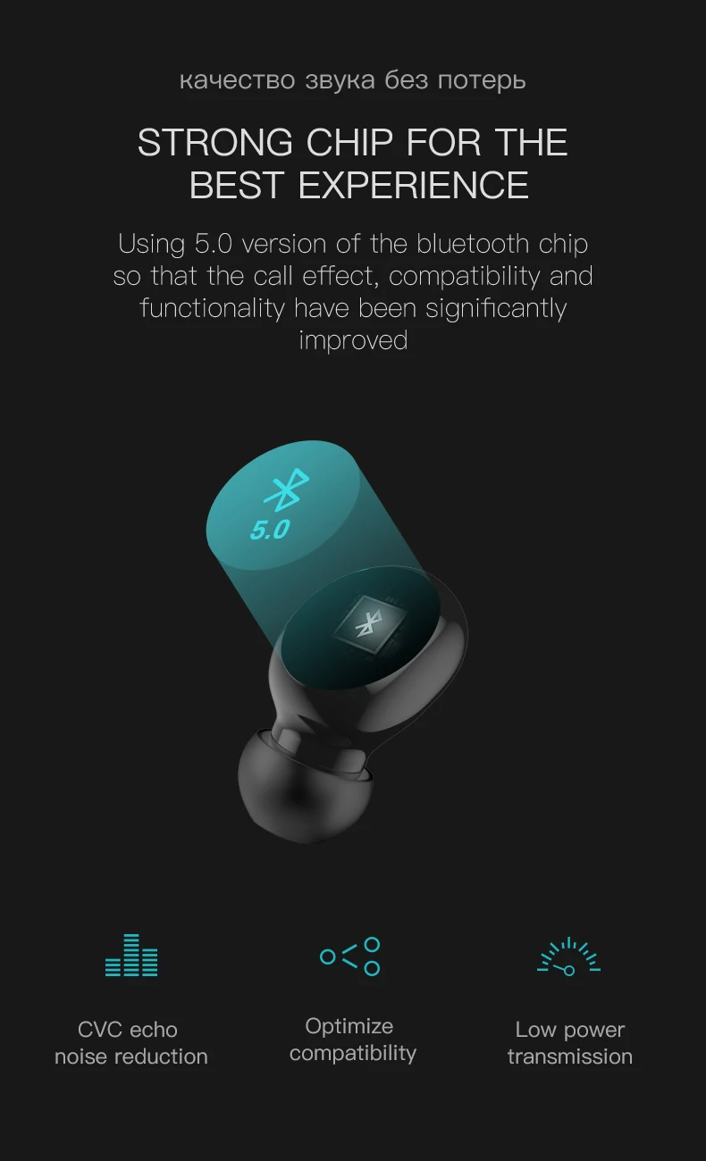 QIIHII IPX5 водонепроницаемые беспроводные Bluetooth наушники зарядная коробка стерео гарнитура настоящие беспроводные наушники для iphone смартфон