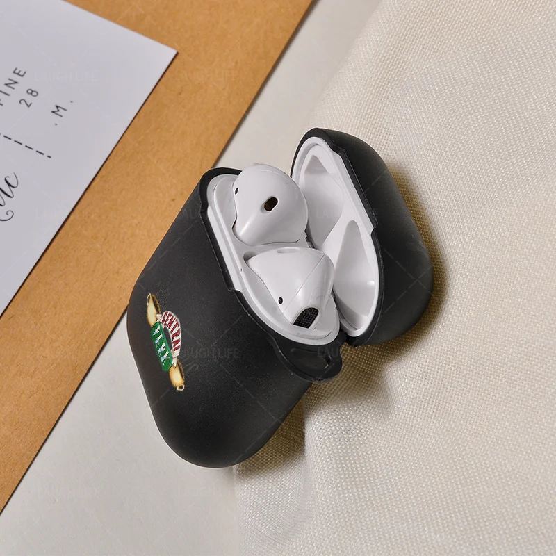 Чехол для наушников tv Friends для девочек Apple Air pods 2 чехол для зарядного устройства для AirPods 2 1 жесткий черный защитный чехол Аксессуары