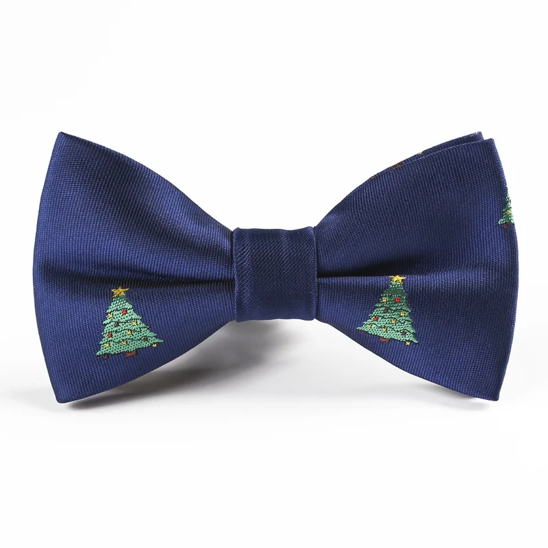 Рождественский галстук-бабочка, детская Снежинка, дерево, рождественская бабочка с узором для мальчиков, детские подарки, Размер 9 см* 5 см, галстуки-бабочки - Цвет: ZY-BB058