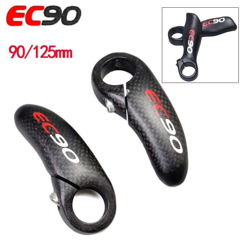 Ec90 Road Mountain Bike Handlebar Extended Bar End Carbon Fiber Small Handlebar Auxiliary With
