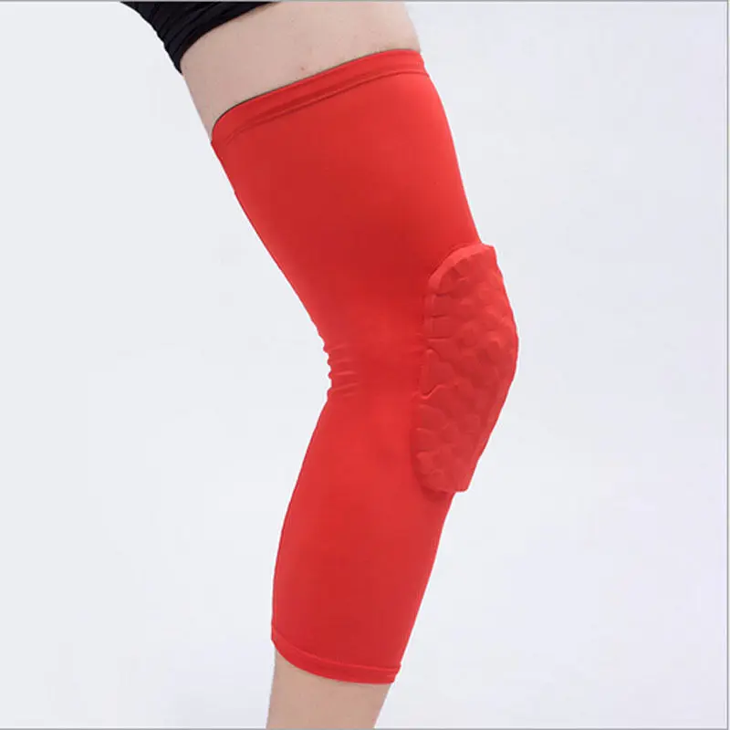 

Breathable Sport Honeycomb Pad Crashproof Antislip Basketball Leg Knee Long-Sleeve Protector Gear