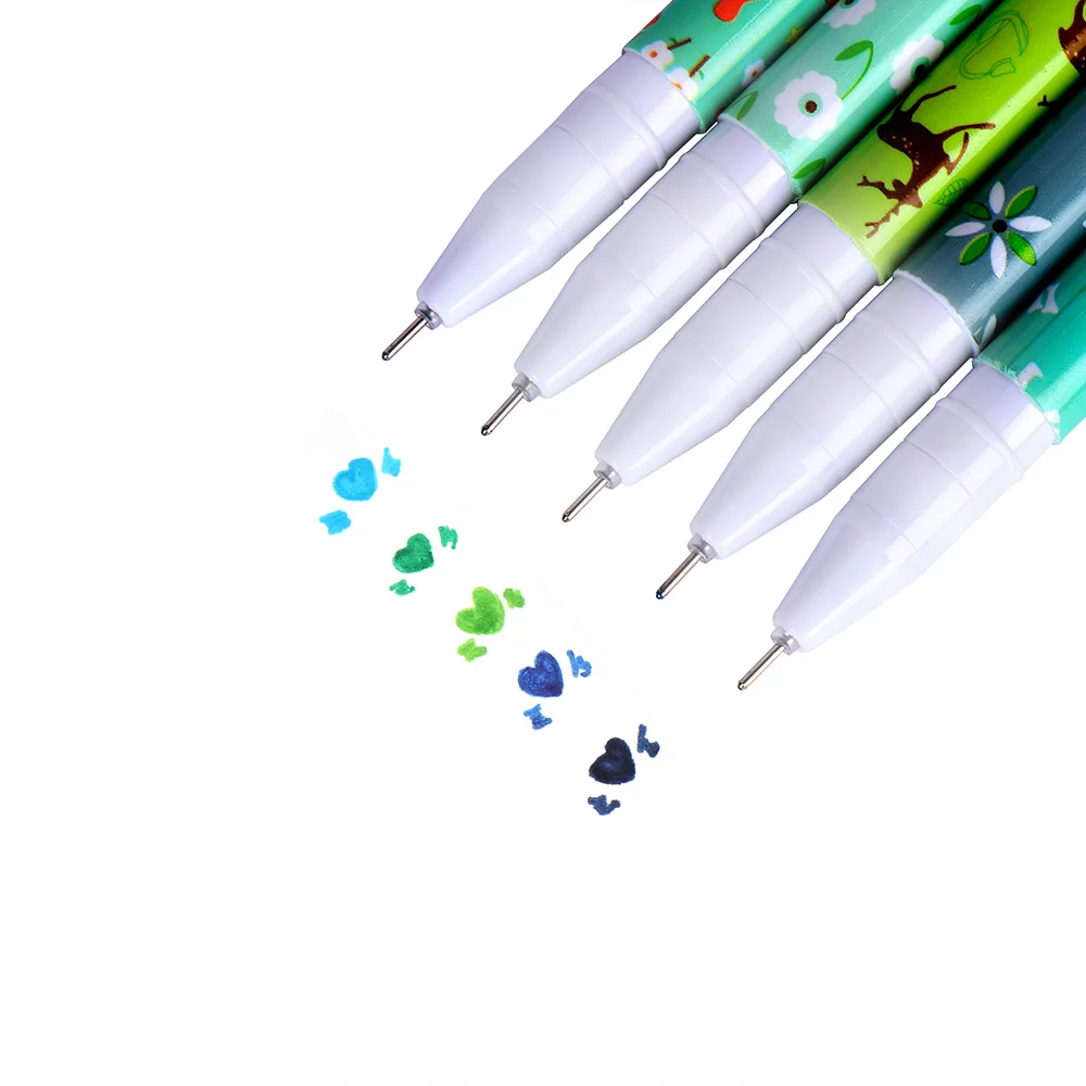 10 шт./лот Kawaii Мультфильм Красочные гелевые ручки набор милые корейские канцелярские ручки для письма офисные школьные принадлежности подарок