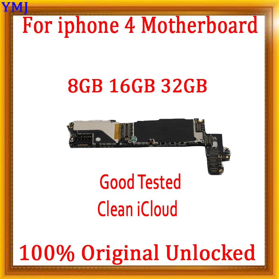 Заводская разблокированная материнская плата для iphone 4 с чистым iCloud оригинальная