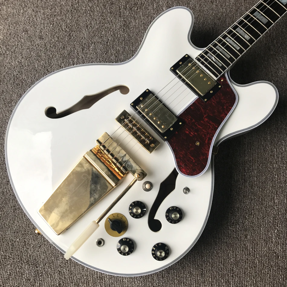 Electric Semi Hollow Body Jazz Guitar Body Hole Jazz Electric Guitar