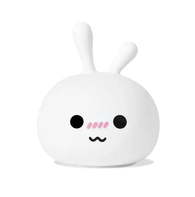 LED Night Light Bedroom Baby Night Lamp Children Birthday Gift Toy Night LightCute Cat Animal Silicone Soft Cartoon Nursery Lamp - Испускаемый цвет: 7