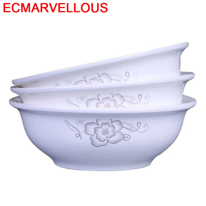 Porcelain Tazone Noodles Saladier Dondurma Kasesi Dish Sauce Ramen Plate Tigela Dining Bar Soup Ceramic Ceramica Kitchen Bowl | Дом и сад
