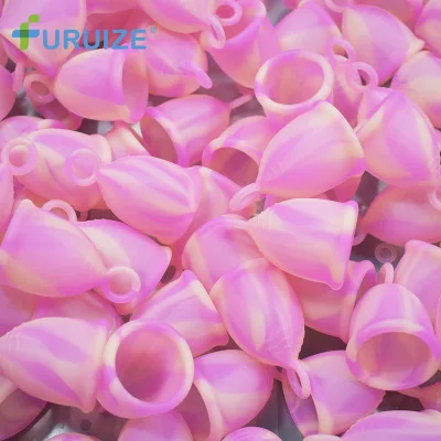 Pull Ring Colorful Medical Silicone Menstrual Cup Vaginal Tampon Personal Hygiene Menses Menstrual Cup Comfortable leak-proof