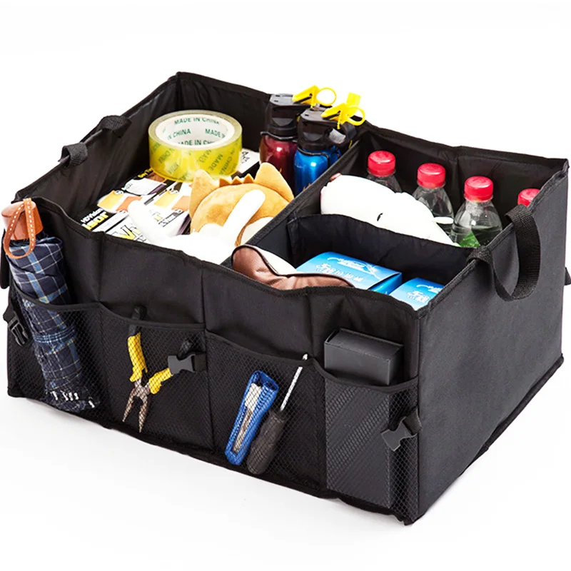 Автомобильный ящик для хранения, водонепроницаемый складной чехол-контейнер, многофункциональная автомобильная стильная сумка для багажника, автомобильный органайзер для внутреннего хранения, контейнер