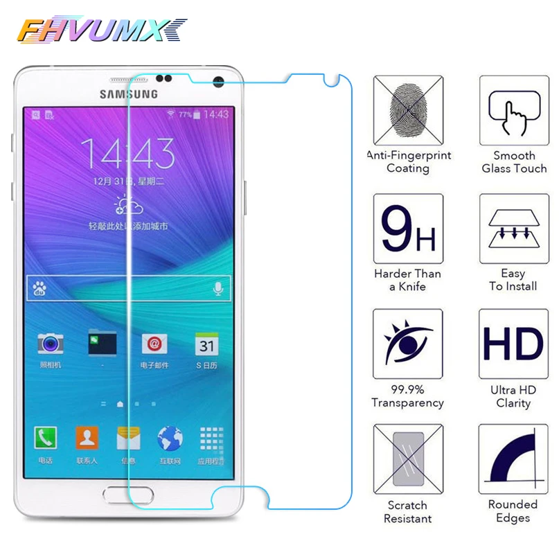 

9H HD Tempered Glass for Samsung Galaxy A3 A5 A7 J3 J5 J7 2015 Note 2 3 4 5 Screen Protector Film on S5 S6 S7 Protective Glass